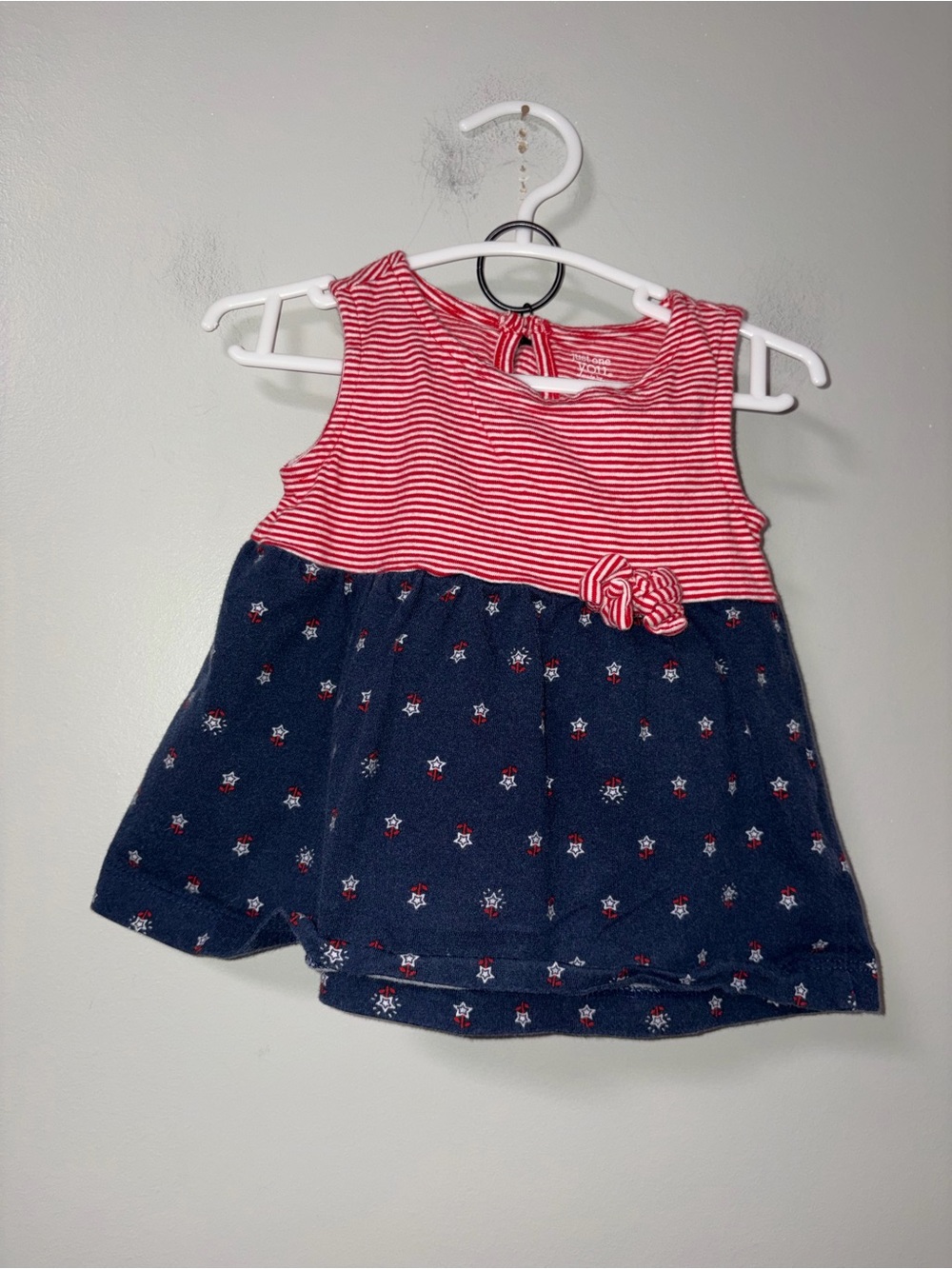 Just One You Carters Red White Blue Stars Stripes Set 9M Patriotic American 4th